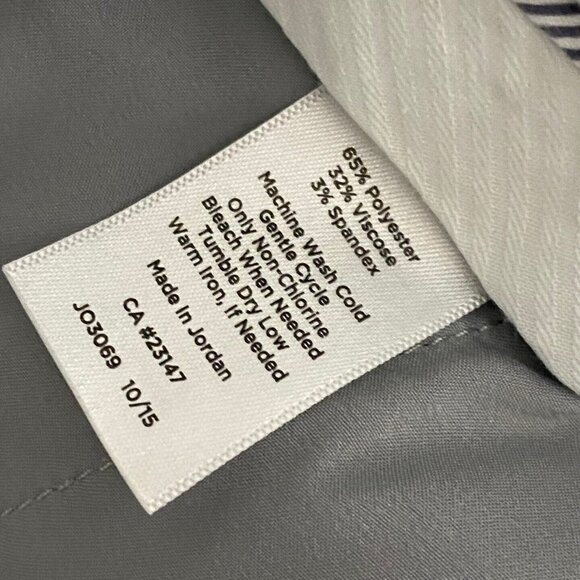 Talbots Dress Pants Size 14 Womens Windsor Gray Straight Leg Stretch Career - Picture 5 of 9